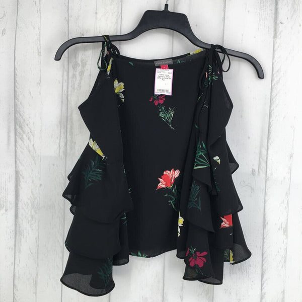 L tiered ruffle slv floral