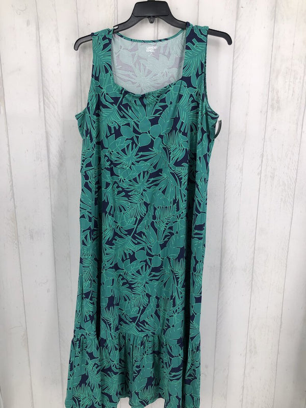 2x slvls leaf print maxi dress