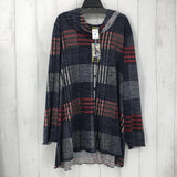 NWT 3x l/s plaid tunic