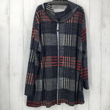 NWT 3x l/s plaid tunic