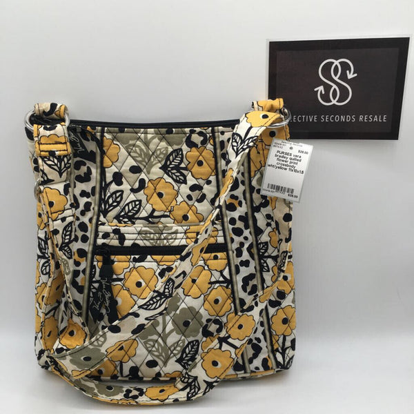 quilted flower print crossbody