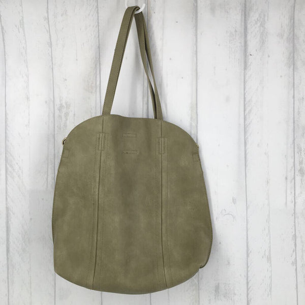 2-in-1 Vegan tote w/ pouch/crossbody