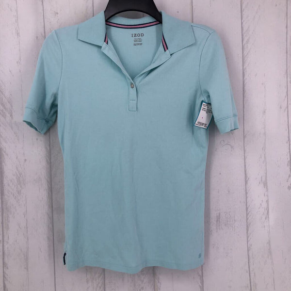 XS s/s 1/4 button polo