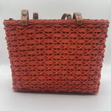 woven straw tote