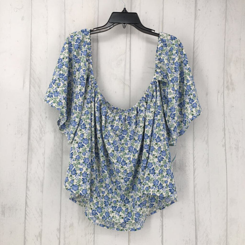 NWT L off shoulder floral top