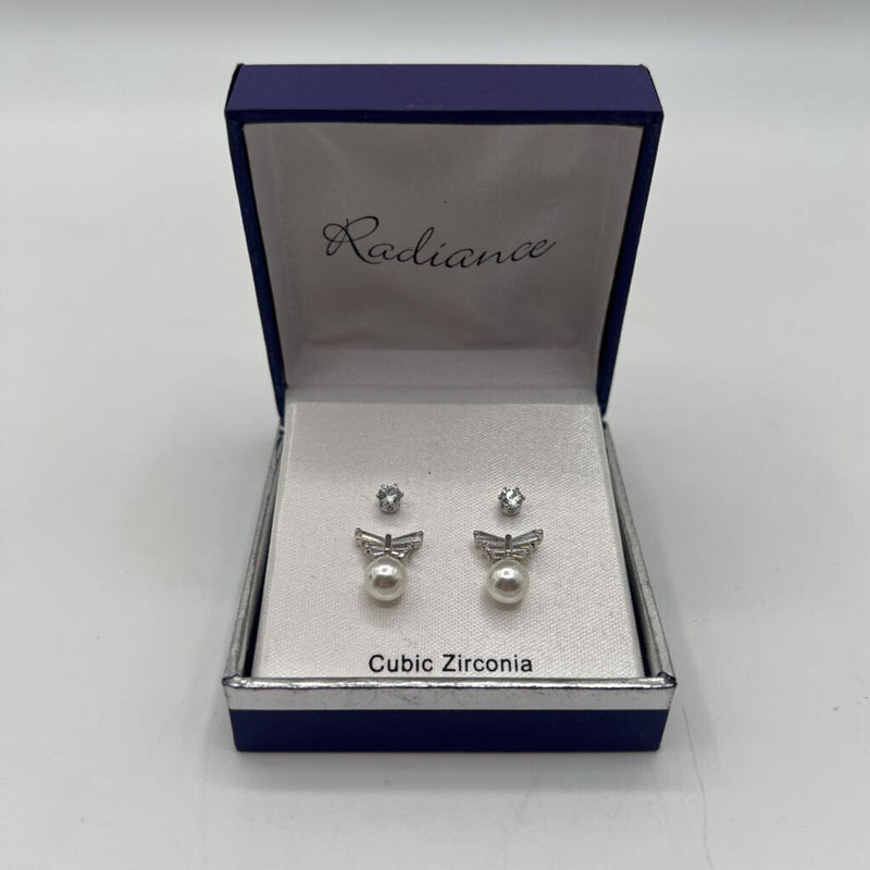 R25 Radiance CZ 2 pc earring set