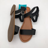 8.5 vegan buckle sandals