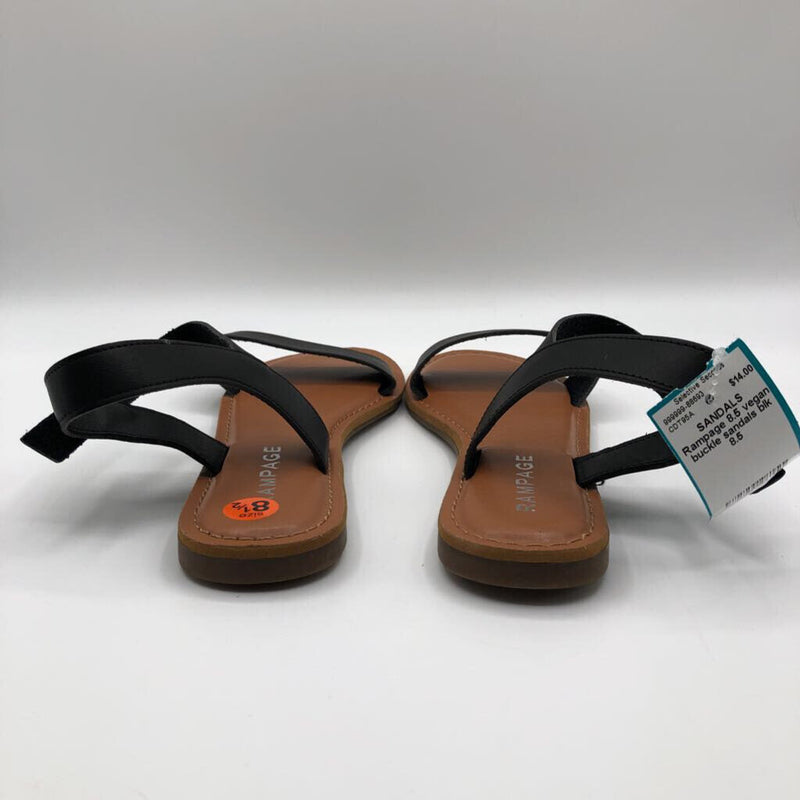 8.5 vegan buckle sandals