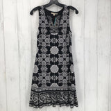 XS slvls printed beaded neck