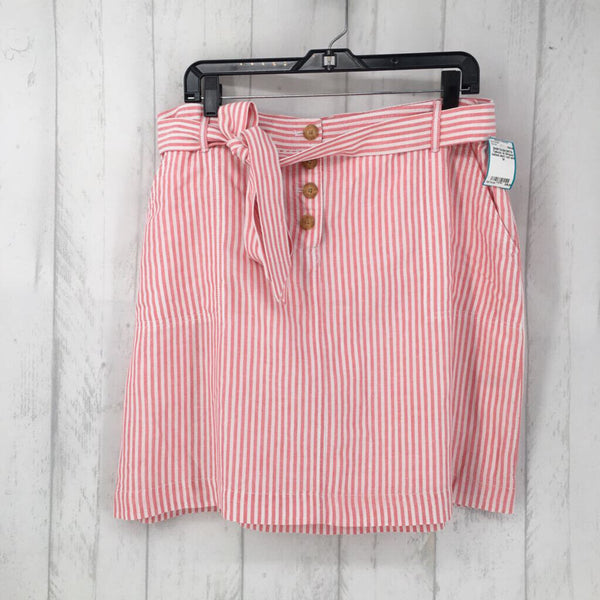 14 Striped belted skirt