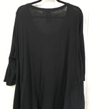 3X elbow slv ruffle tunic