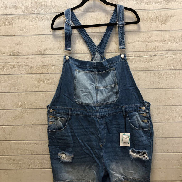 3X Denim overall short