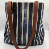 Canvas Striped tote