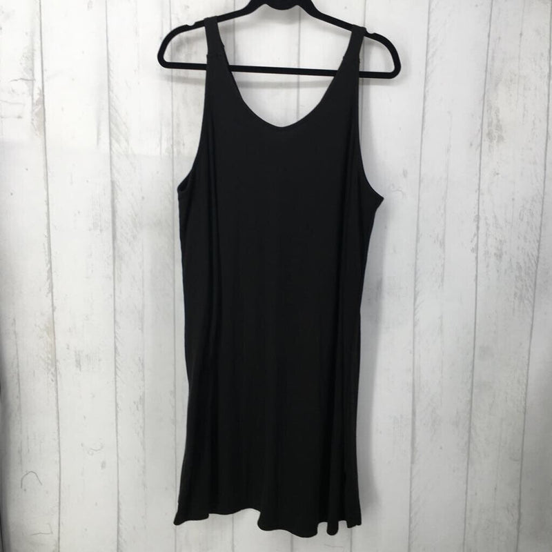 3X slvls ribbed tank dress