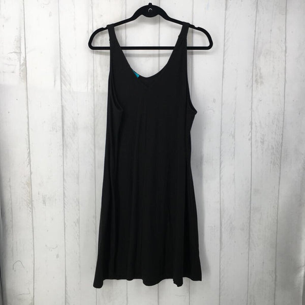 3X slvls ribbed tank dress