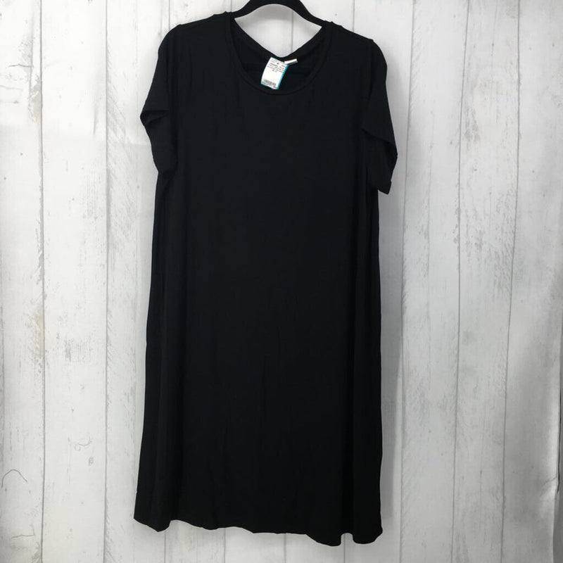 2X s/s scoop mid dress