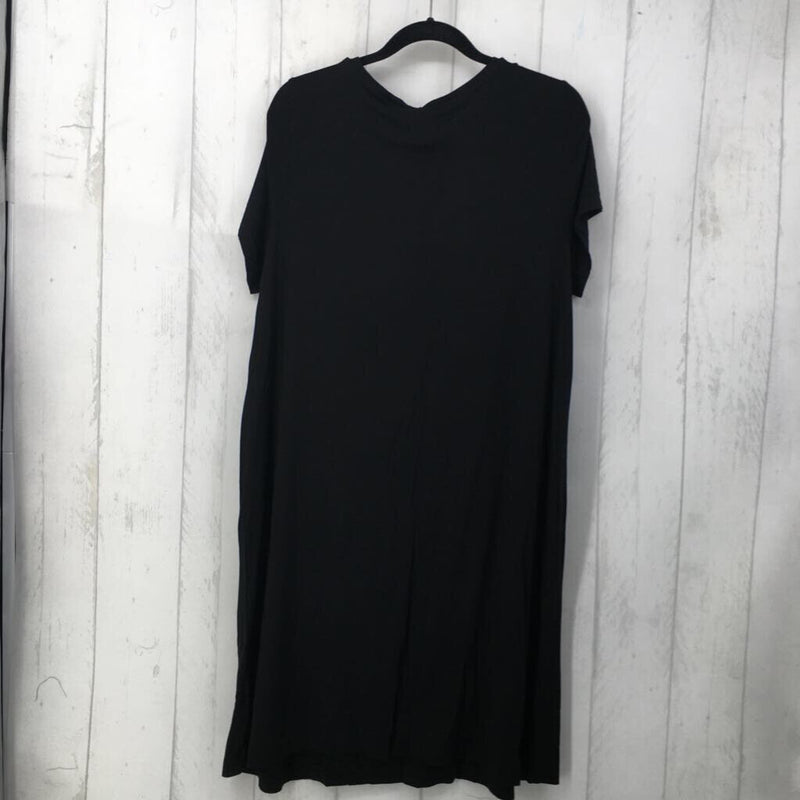 2X s/s scoop mid dress