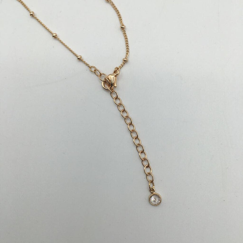 10" goldtone horseshoe necklace