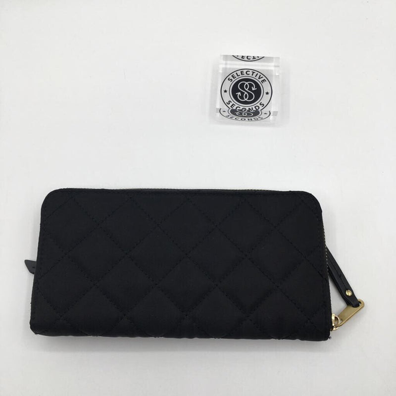 quilted zip around wallet