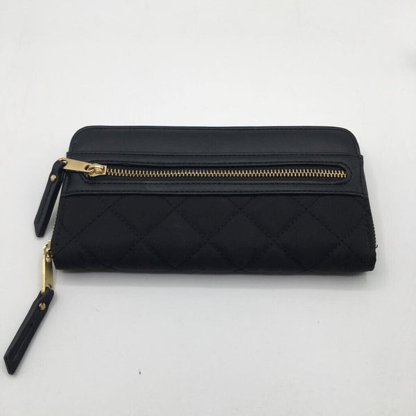 quilted zip around wallet