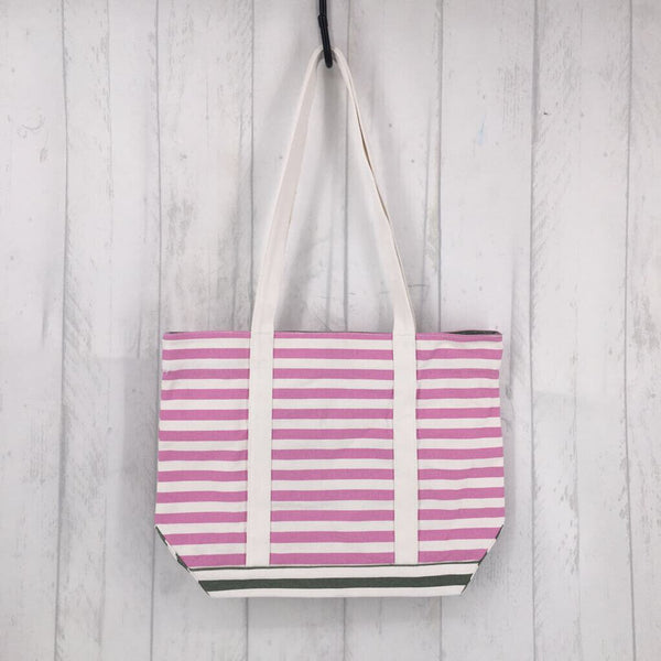 Striped tote bag