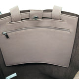 Soft Vegan Leather Tote w removable clutch