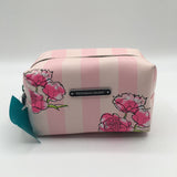 stripe floral sm cosmetic case