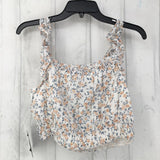 L 2 pc. floral crop halter & Skirt