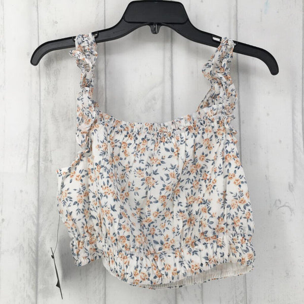 L 2 pc. floral crop halter & Skirt