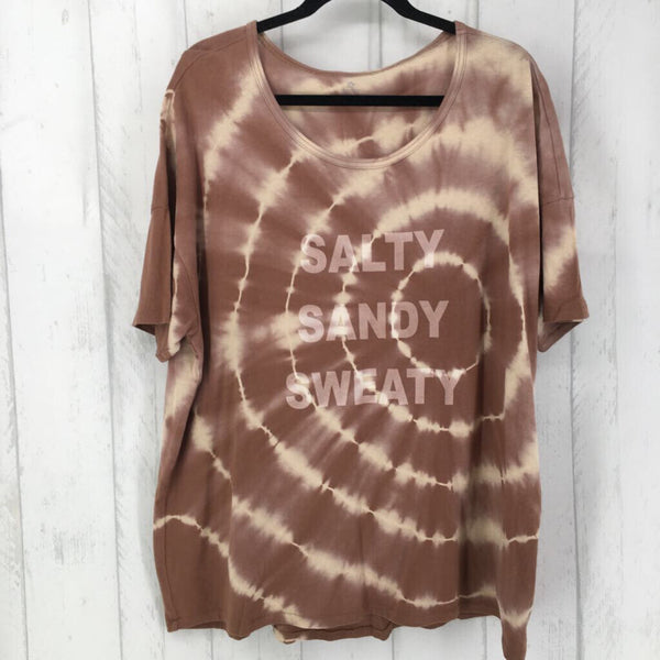 XL s/s tie dye Salty Sandy Sweaty