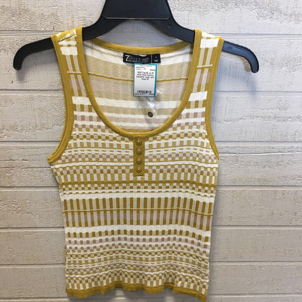 M slvls faux button sweater tank