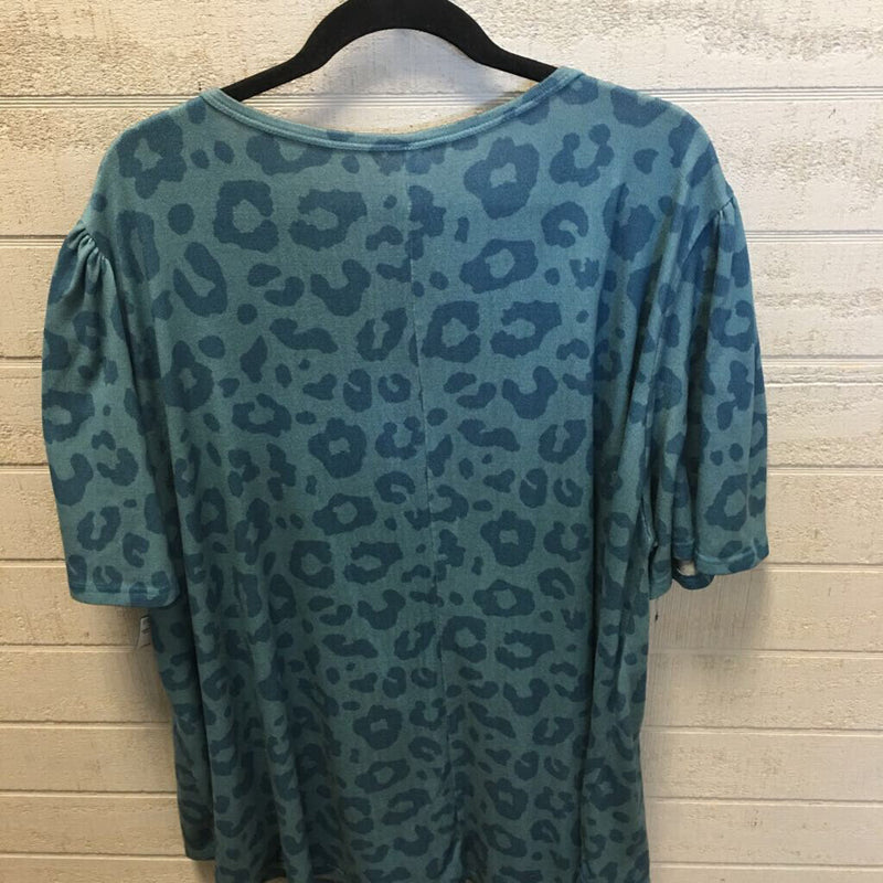 3XL elbow slv leopard