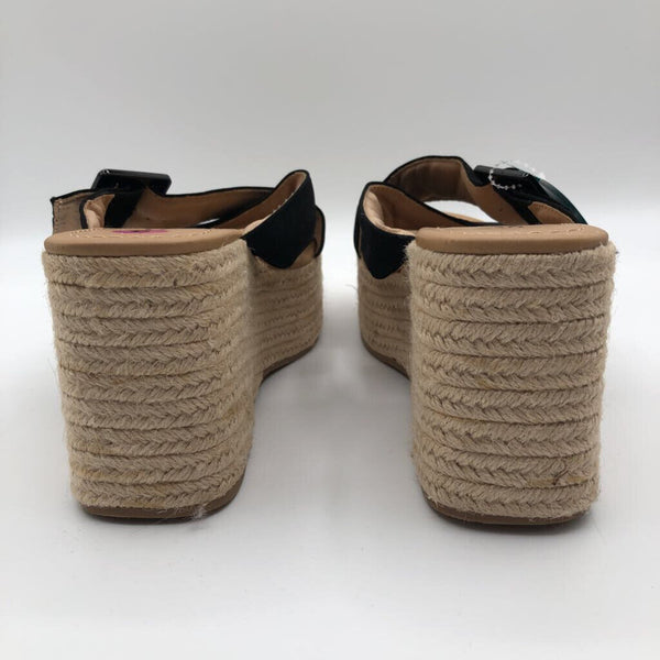 9 Buckle Espadrille Wedge