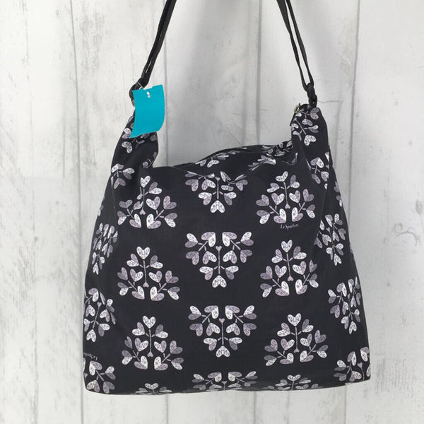 nylon zip top tote w/ slip pockets