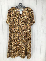 L s/s Leopard Dress