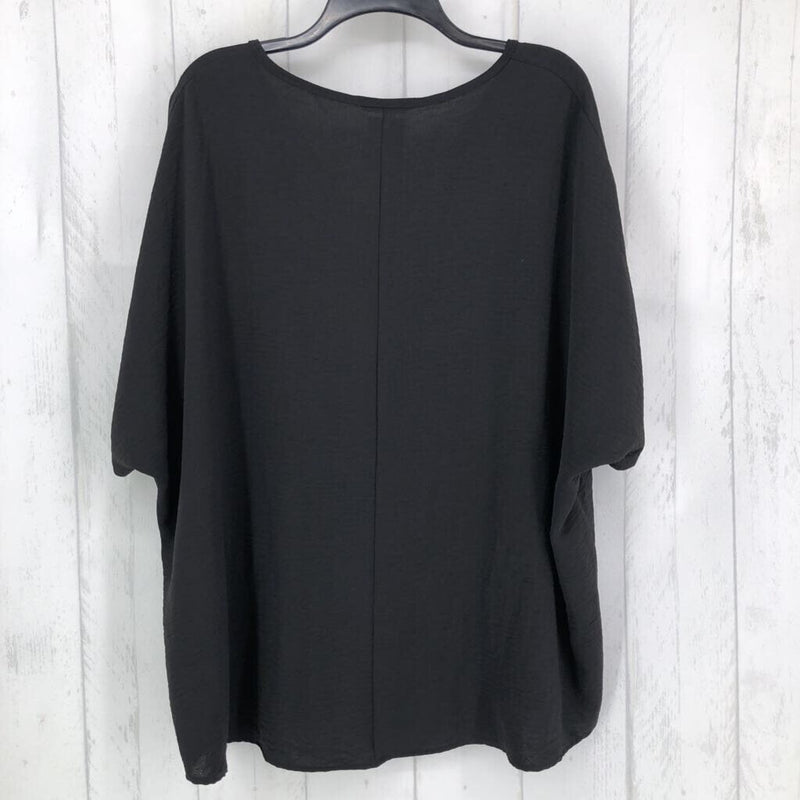 M s/s v neck pocket