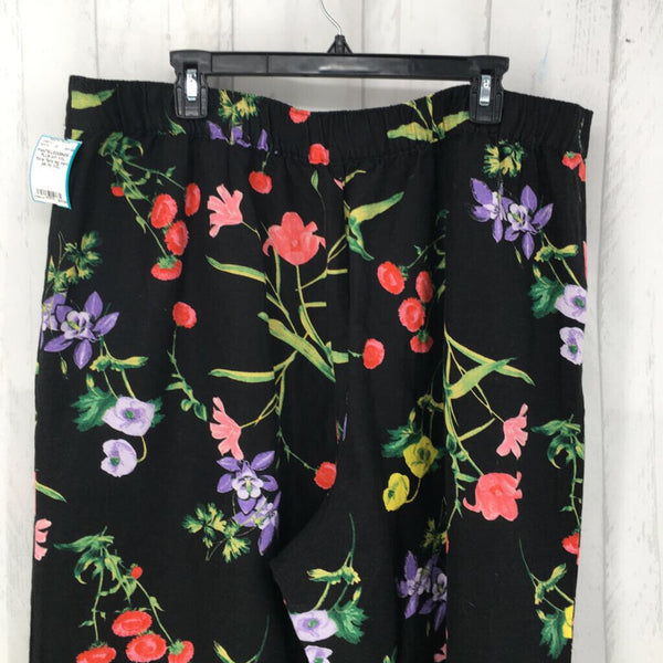 XXL floral flare leg pant