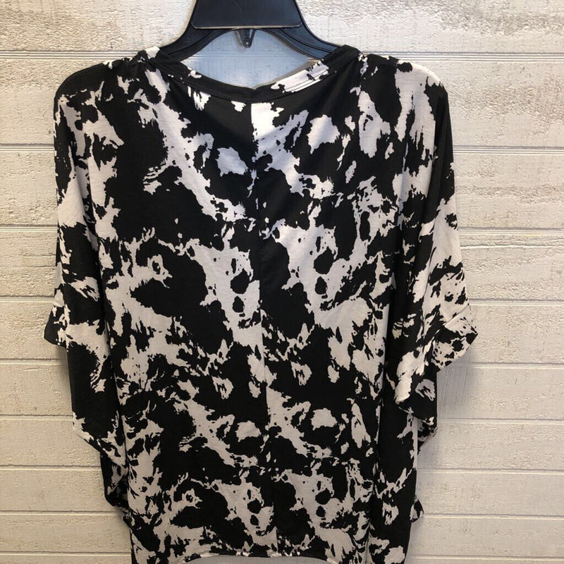 M s/s print oversized top