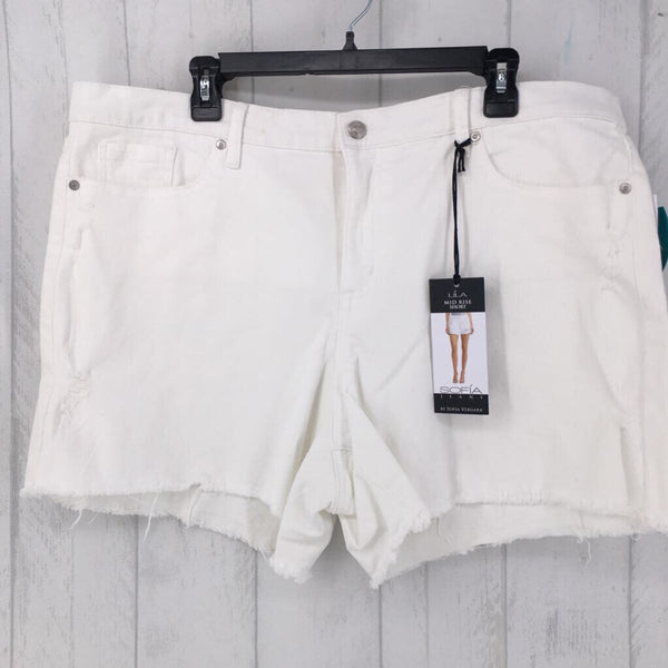 R24 22 raw hem denim short