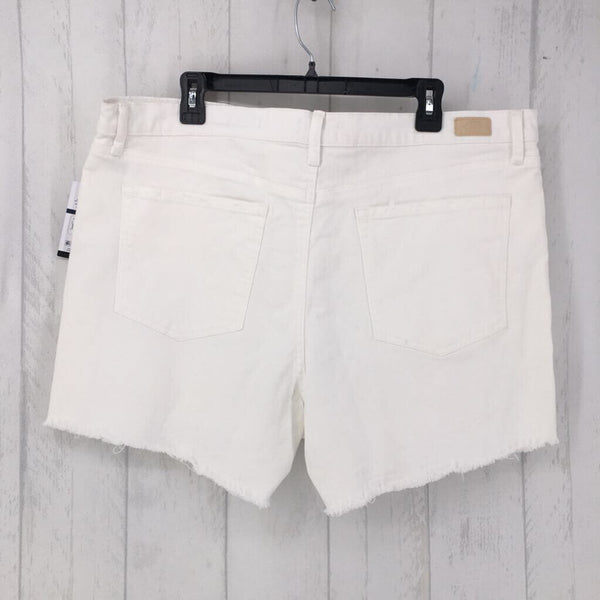 R24 22 raw hem denim short