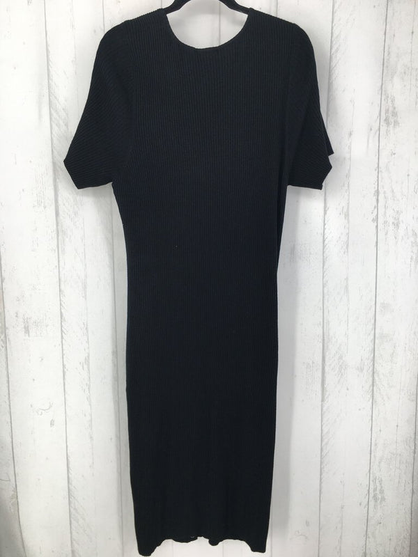 R65 3 s/s ribbed snap midi dress