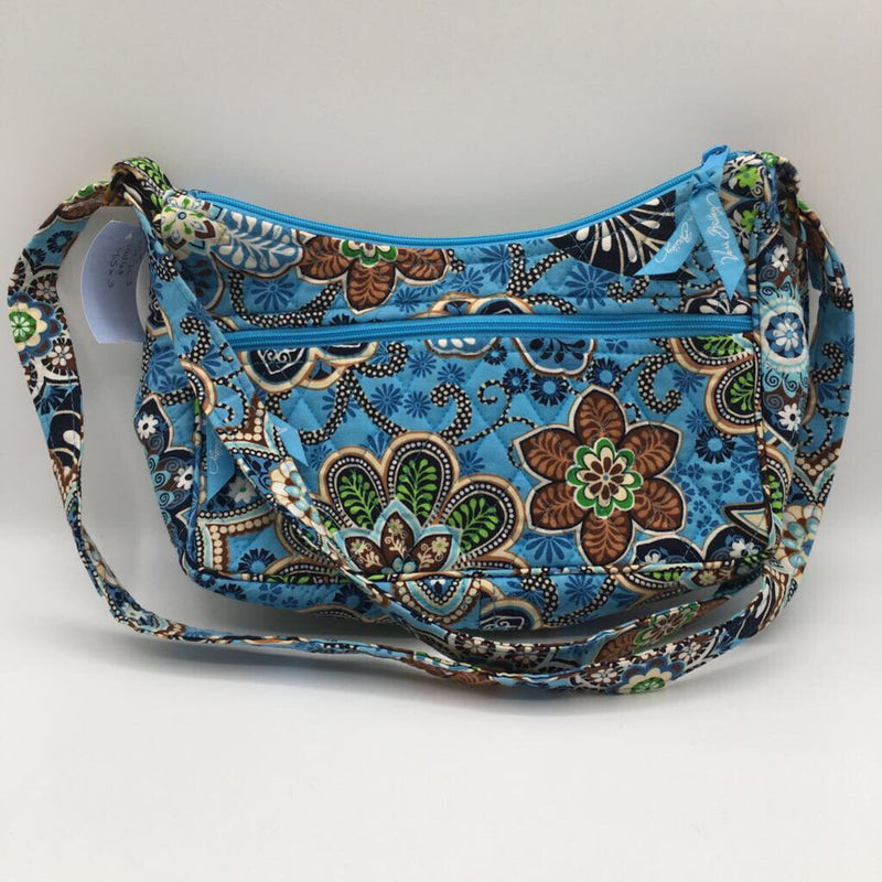 2pc floral crossbody w/ luggage tag