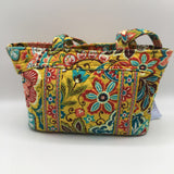 2pc floral tote/ bi-fold wallet