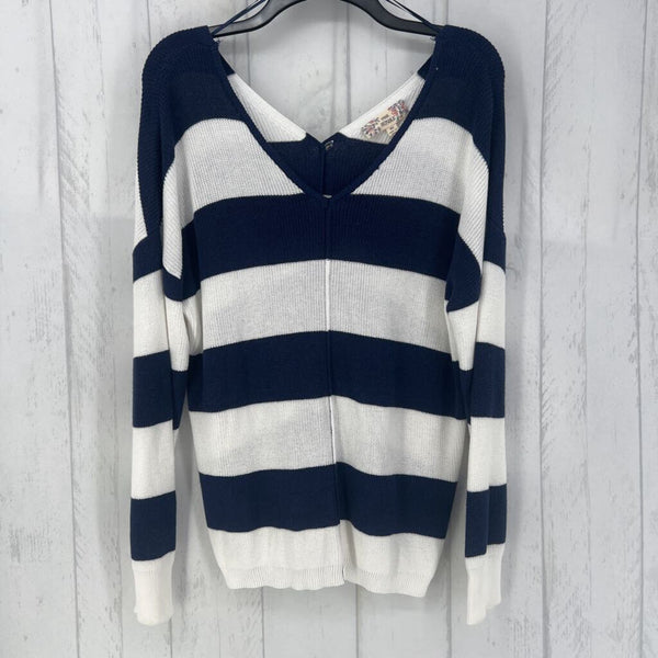 XL l/s Striped b neck sweater
