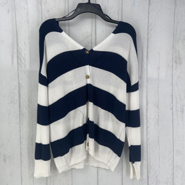 XL l/s Striped b neck sweater