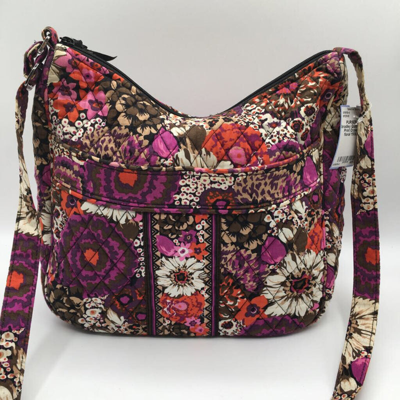 Quilted Floral Print Crossbody