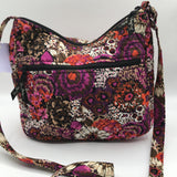 Quilted Floral Print Crossbody