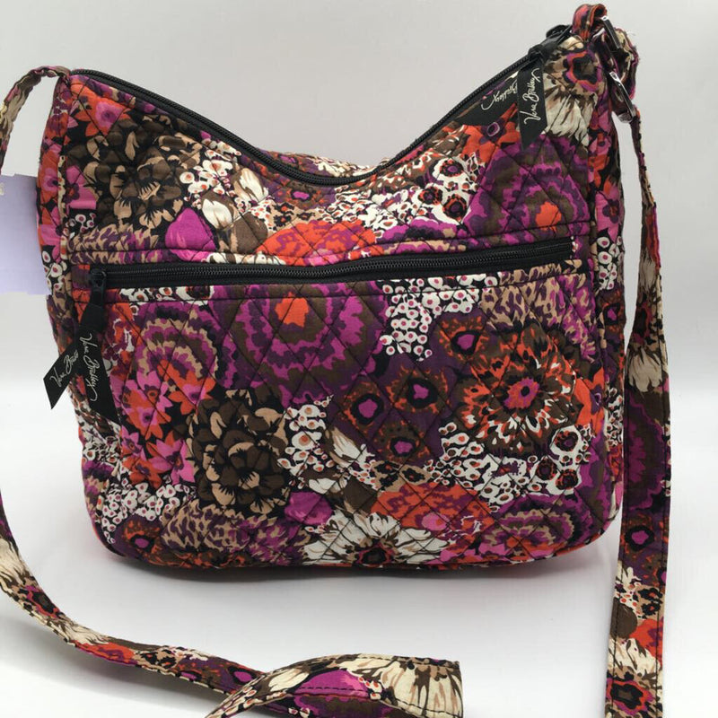 Quilted Floral Print Crossbody