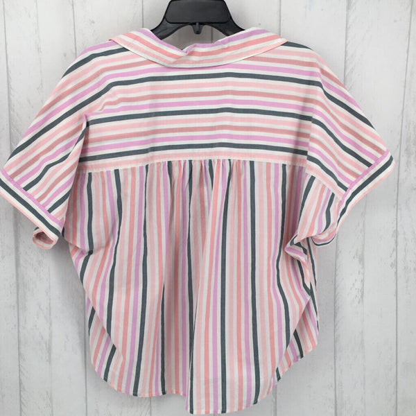 XXL s/s striped button down