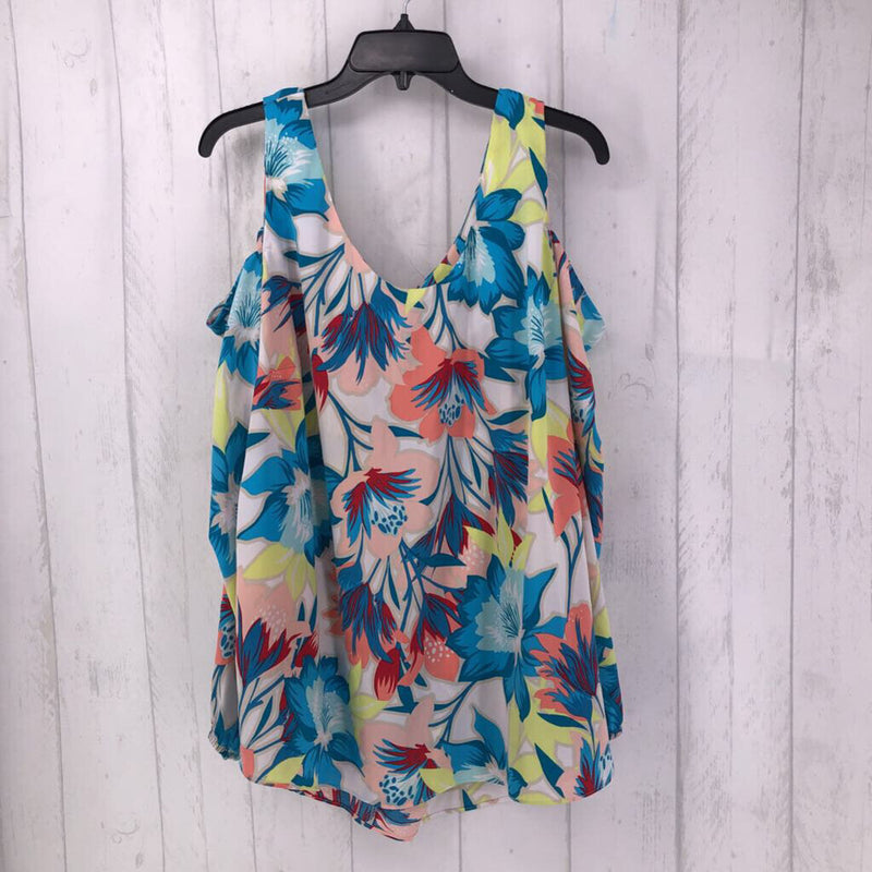 2X l/s Cold Shoulder floral